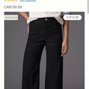 Maeve Black Full-Length Pants